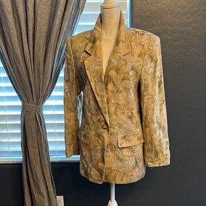 Liz Claiborne VINTAGE blazer with light floral print‎